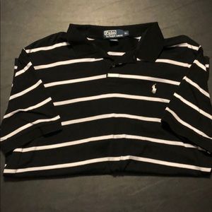 Striped Polo collared shirt
